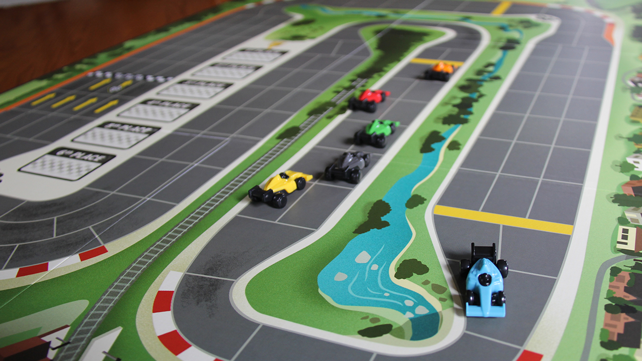 Downforce board game close up