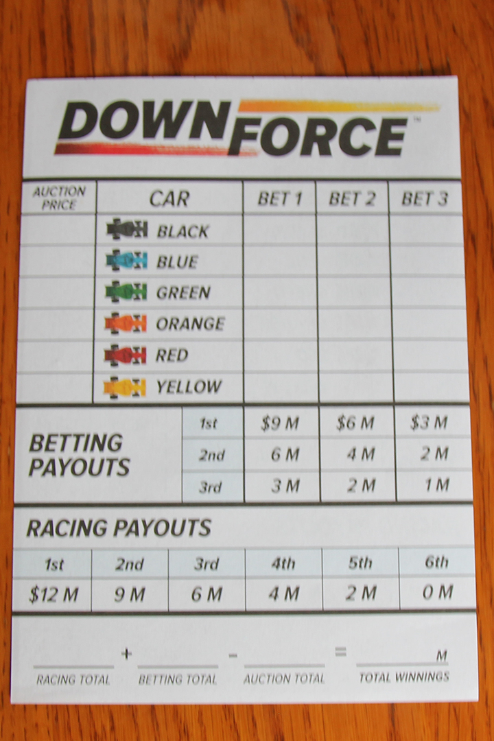 Downforce Board Game - Tabletop Game Reviews